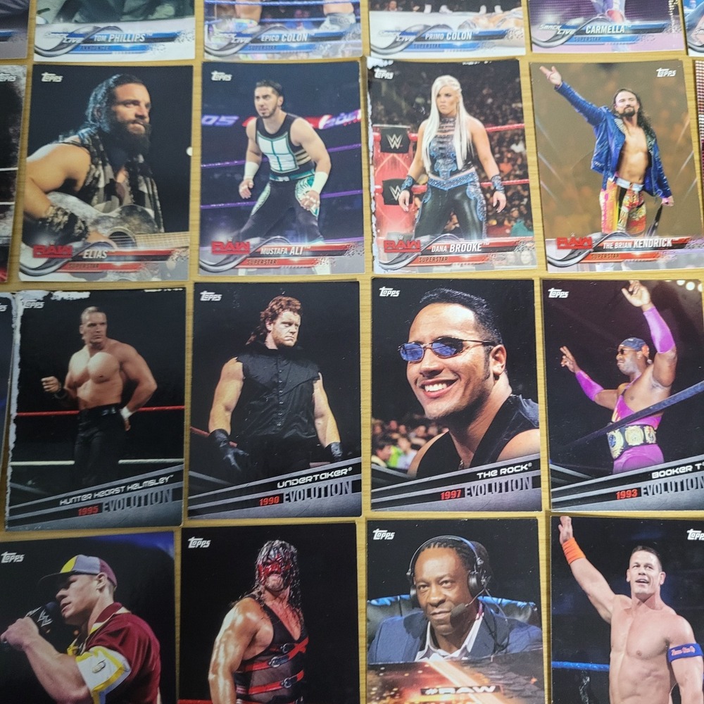 2009 Topps WWE Slam Attax Evolution Trading Card Lot Bundle The Rock - Picture 5 of 12